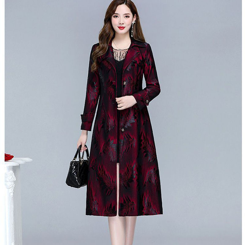 重工業ウィローリーフプリントウィンドブレーカー レディースオ - Trench Coat Formal のレビューと価格