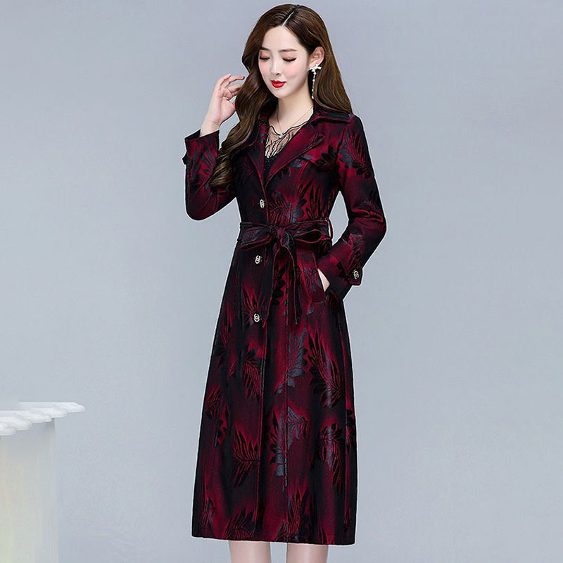 重工業ウィローリーフプリントウィンドブレーカー レディースオ - Trench Coat Formal のレビューと価格