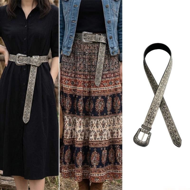 31BF クラシックレトロベルト機能ウエスタンチャームデザイ - Women Formal Wear Western のレビューと価格