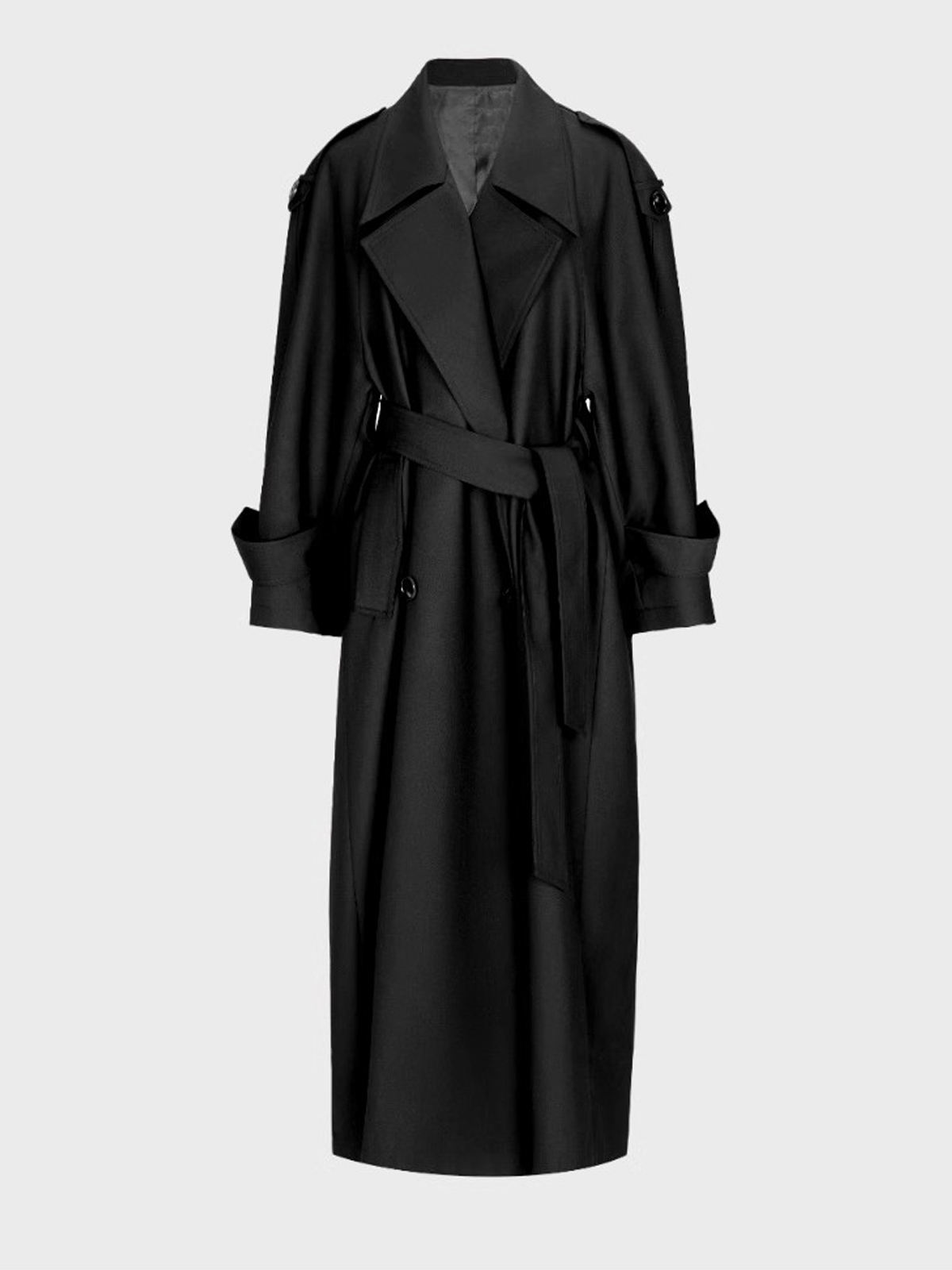 Lautaro 春秋特大カーキエクストラロングダークパープル - Trench Coat Formal のレビューと価格