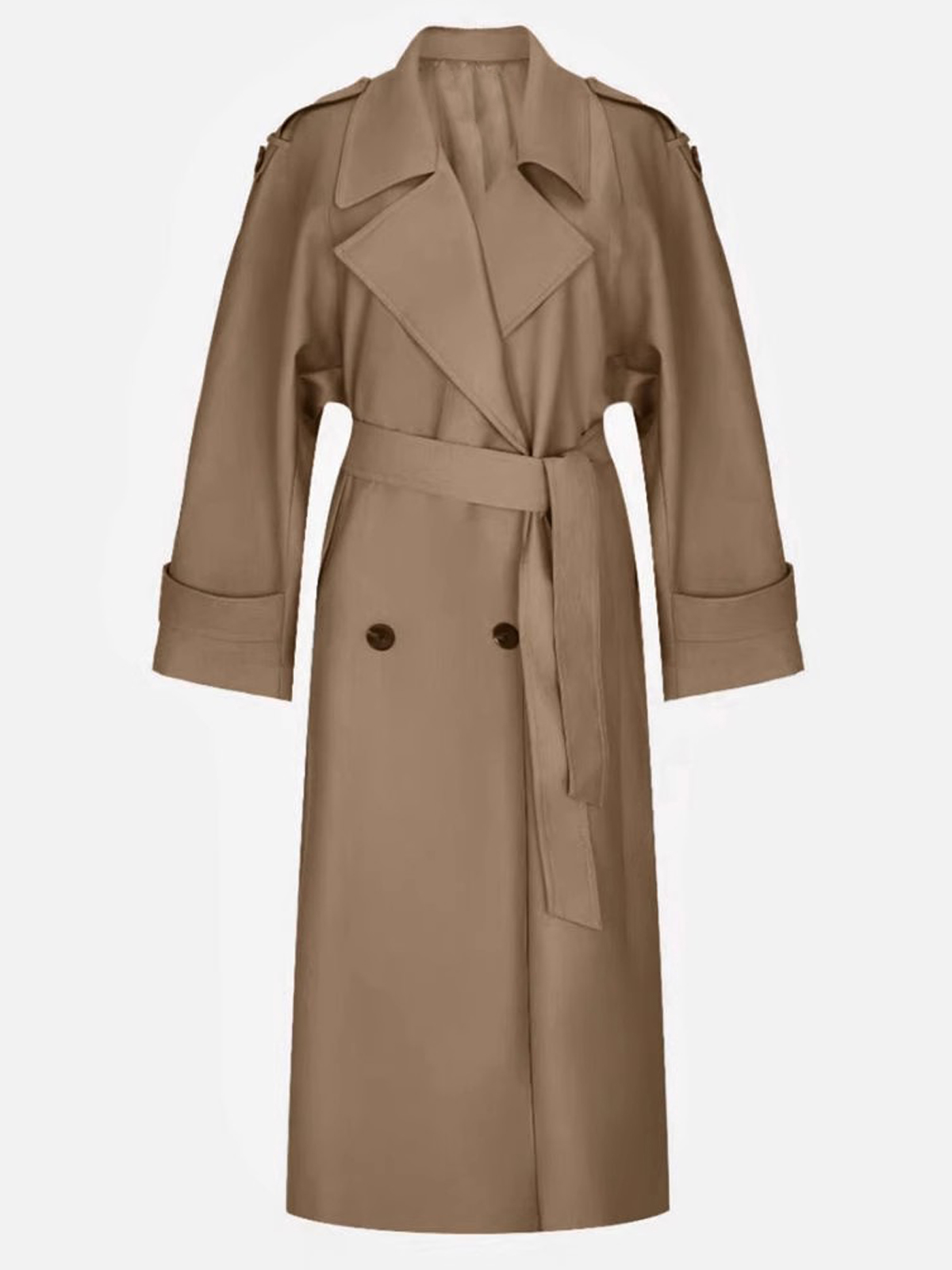 Lautaro 春秋特大カーキエクストラロングダークパープル - Trench Coat Formal のレビューと価格