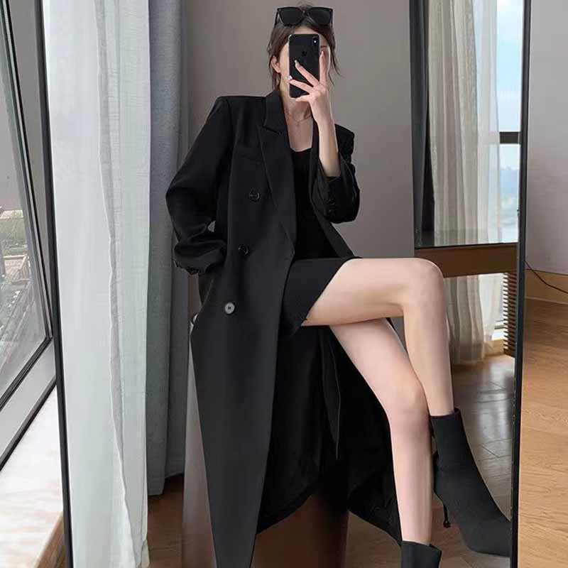 FANAN エレガントなロングトレンチコート女性韓国ダブルブ - Trench Coat Formal のレビューと価格