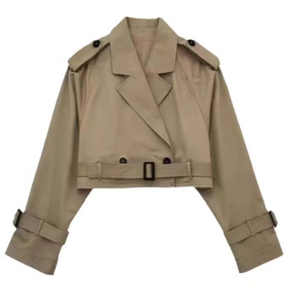 秋春向けレディーストレンチコート、ショートジャケット、カジュ - Trench Coat Formal のレビューと価格