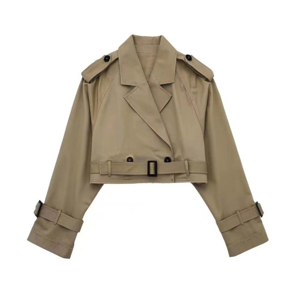 秋春向けレディーストレンチコート、ショートジャケット、カジュ - Trench Coat Formal のレビューと価格