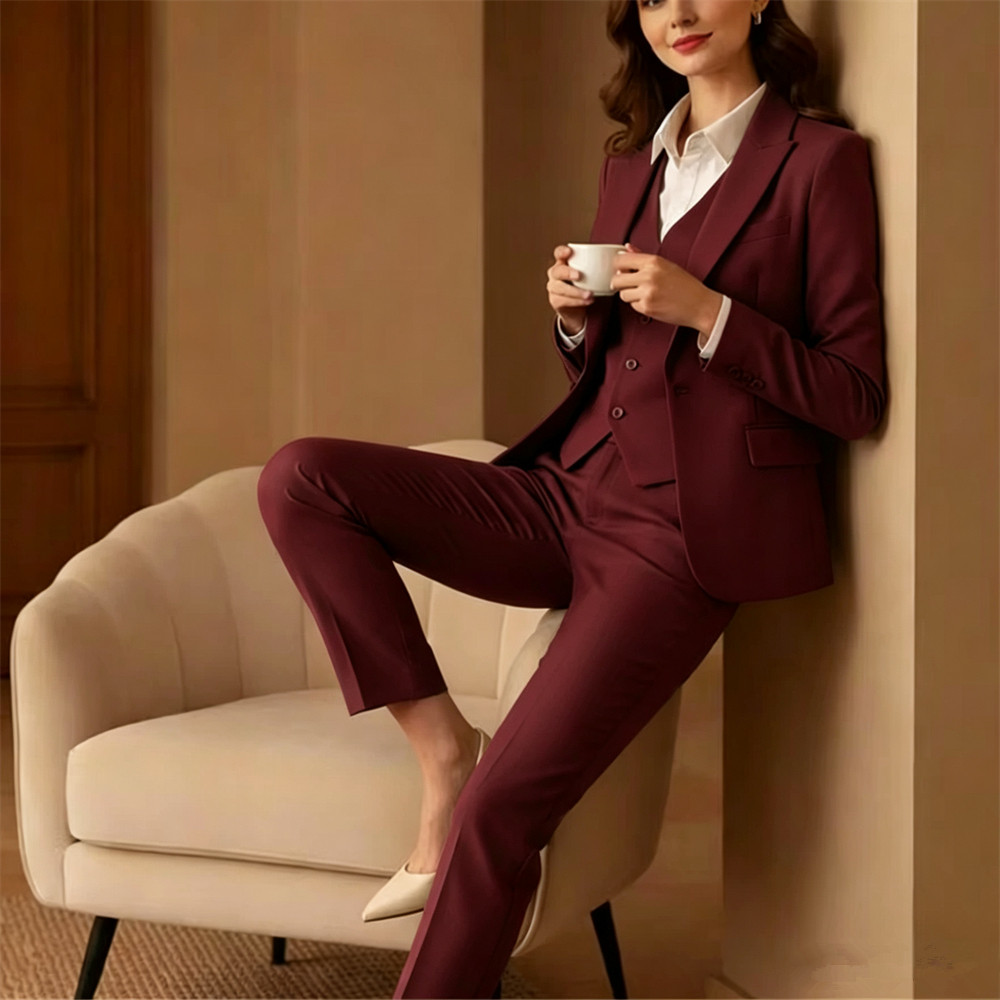 新しいセージグリーンの女性用スーツ3ピース エレガントなフォ - Women Formal Wear With Blazer のレビューと価格