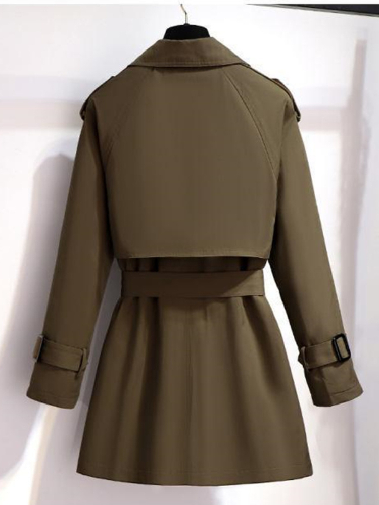 女性の秋のトレンチコート,新しい韓国のダブルブレスト,ミッド - Trench Coat Formal のレビューと価格