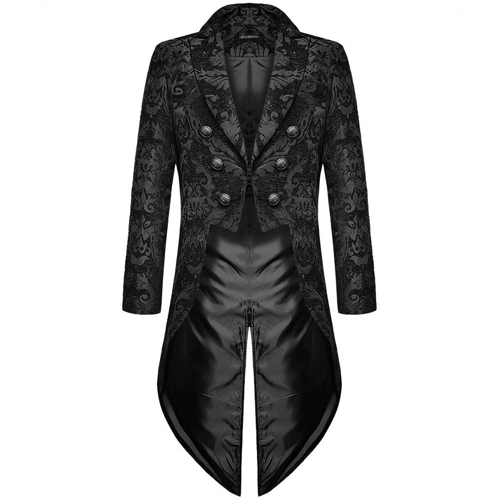 メンズゴシックテールコート スチームパンク ウェディングジャ - Trench Coat Formal のレビューと価格