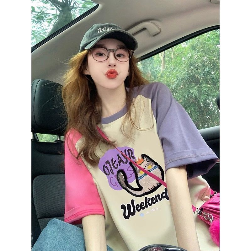 半袖 Tシャツ レディース 春夏 オフィス コットン トップ - Women'S Formal Evening Wear Tops のレビューと価格