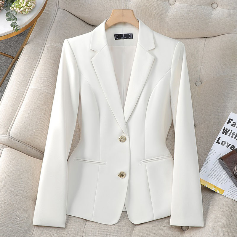 新しいファッション女性フォーマルブレザーレディースシングルブ - Women Formal Wear With Blazer のレビューと価格